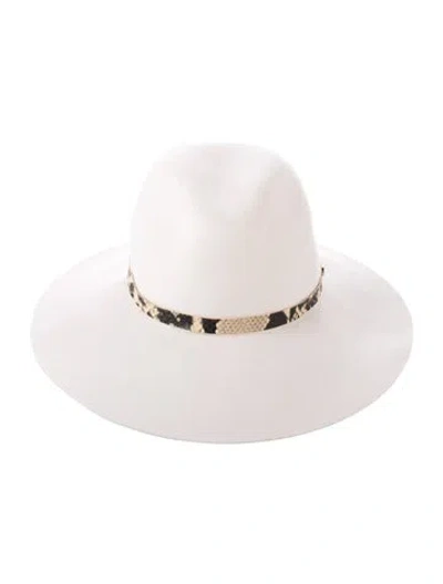 Pre-owned Rag & Bone Wool Wide Brim Hat In Neutrals