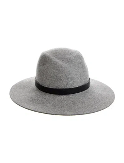 Pre-owned Rag & Bone Wool Wide-brim Fedora In Gray