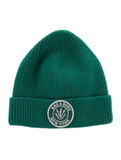 Pre-owned Rag & Bone Wool Winter Hat In Green