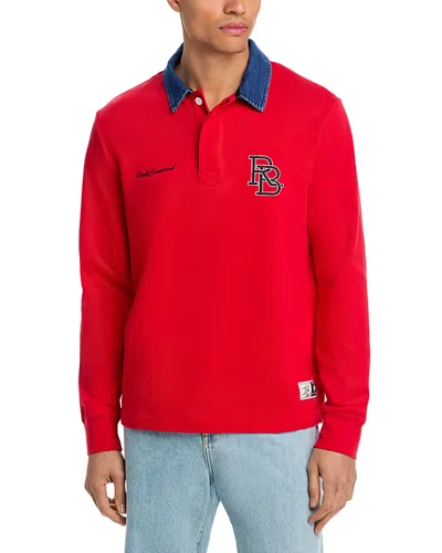 Rag & Bone World Cup Rugby Shirt In Red