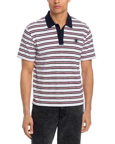 Rag & Bone World Cup Short Sleeve Polo In Blue
