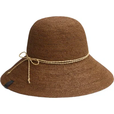 Rag & Bone Woven Raffia Bucket Hat In Brown