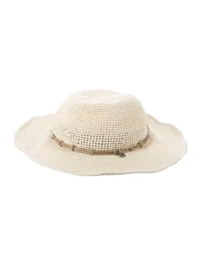 Pre-owned Rag & Bone Woven Straw Panama Hat In Neutrals