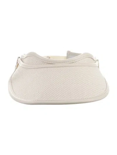 Pre-owned Rag & Bone Woven Wide Brim Visor In Neutral