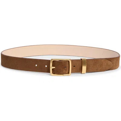 Rag & Bone X Boyfriend 2.0 Suede Belt In Brown