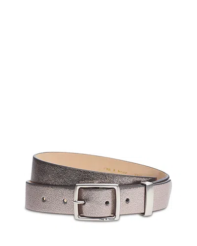 Rag & Bone X Boyfriend Belt In Metallic