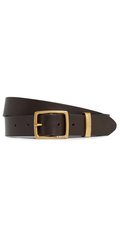Rag & Bone X Boyfriend Belt Dark Espresso