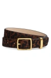 Rag & Bone X Boyfriend Genuine Calf Hair Belt In Brown
