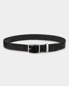 Rag & Bone X Boyfriend Leather Belt In Black
