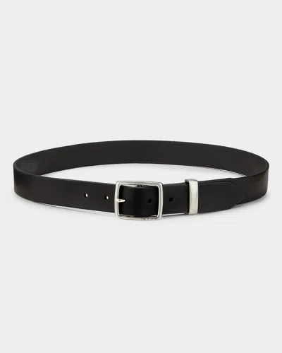 Rag & Bone X Boyfriend Leather Belt In Black
