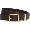 Rag & Bone X Boyfriend Leather Belt In Black