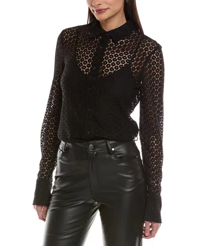 Rag & Bone Yvette Lace Shirt In Black