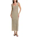 Rag & Bone Zoey Stripe Open Knit Maxi Tank Dress In Neutral