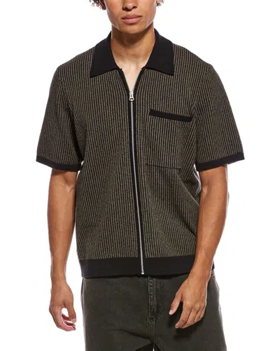 Rag & Bone Zuma Jacquard Zip Jacket In Brown