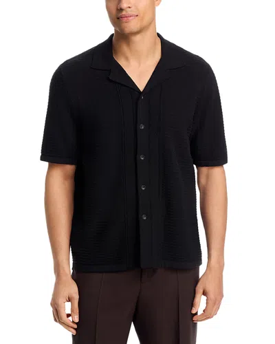 Rag & Bone Zuma Ottoman Camp Shirt In Black