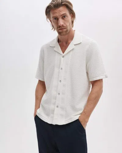 Rag & Bone Zuma Ottoman Camp Shirt In White