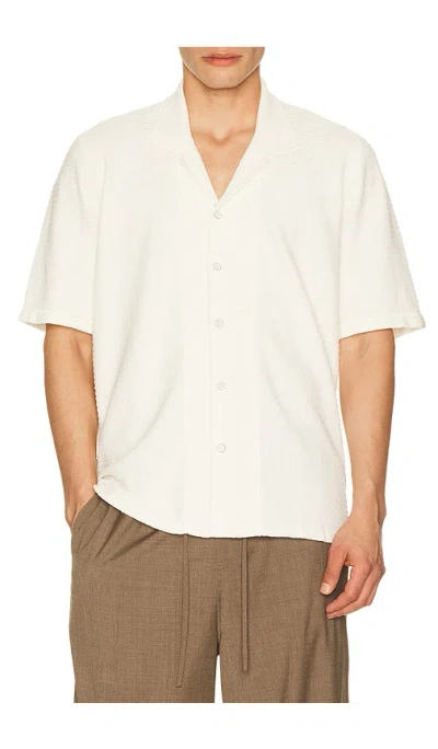 Rag & Bone Zuma Ottoman Camp Shirt In White