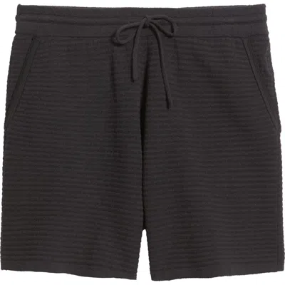 Rag & Bone Zuma Ottoman Stitch Shorts In Black