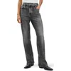 Rag & Bone /jean Miramar Terry Shea High Waist Straight Leg Jeans In Gray