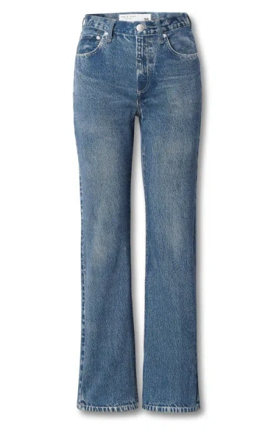Rag & Bone /jean Miramar Terry Shea Relaxed Straight Leg Jeans In Blue