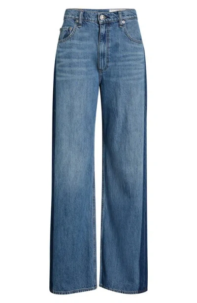 Rag & Bone /jean Shea High Waist Straight Leg Jeans In Multi
