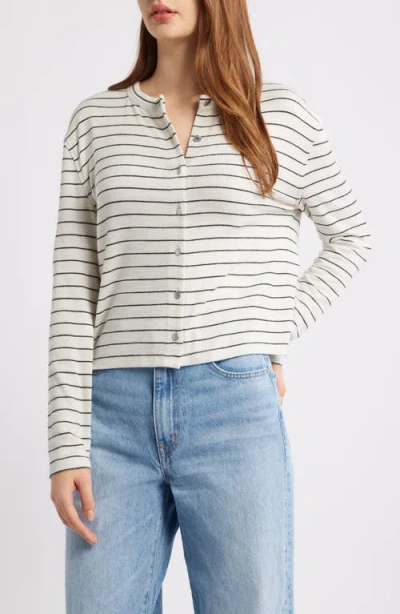 Rag & Bone /jean The Knit Stripe Boxy Cardigan In Multi