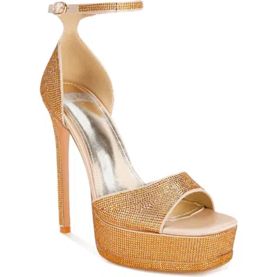 Rag & Co Alaya Platform Sandal In Gold