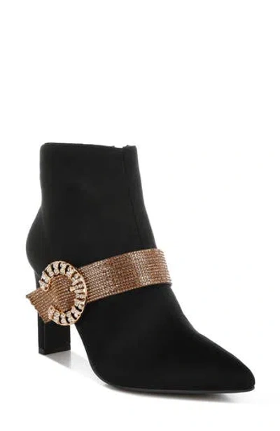 Rag & Co Asagao Water Repellent Bootie In Black