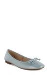 Rag & Co Women's Agshin Metallic Ballet Flats Baby Blue In Baby Blue