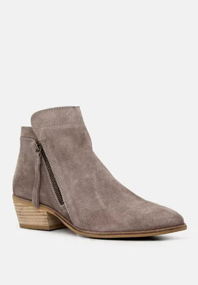 Rag & Co Bess Taupe Ankle Boots In Grey