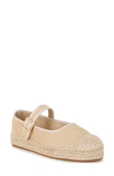 Rag & Co Bolean Espadrille Mary Jane Flat In Brown