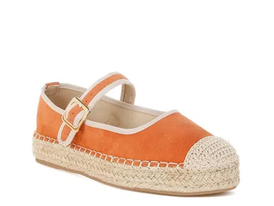 Rag & Co Bolean Espadrille Mary Jane In Orange