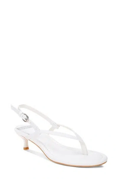 Rag & Co Brisbou Leather Sandal In White