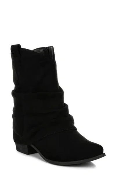 Rag & Co Bronco Slouchy Boot In Black