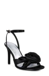 Rag & Co Chaumet Ankle Strap Sandal In Black