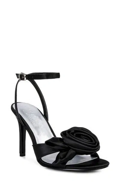 Rag & Co Chaumet Ankle Strap Sandal In Black