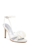 Rag & Co Chaumet Ankle Strap Sandal In White