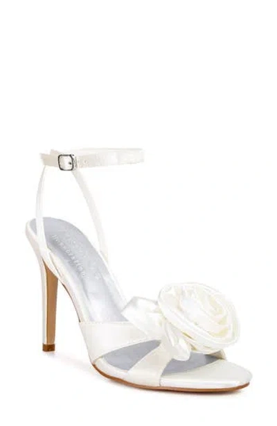 Rag & Co Chaumet Ankle Strap Sandal In White
