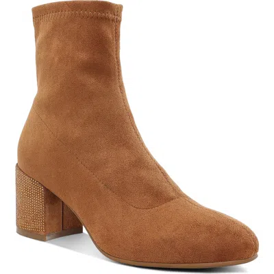 Rag & Co Chena Water Repellent Bootie In Brown