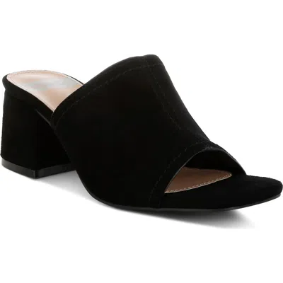Rag & Co Citarum Slide Sandal In Black