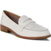 Rag & Co Women's Clotilda Perforated Low Heel Loafers In Off White In Off White