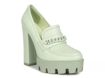 Rag & Co Corinne Platform Pump In Green