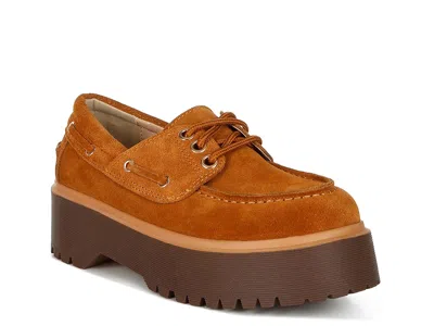 Rag & Co Cuckatoos Platform Oxford In Brown