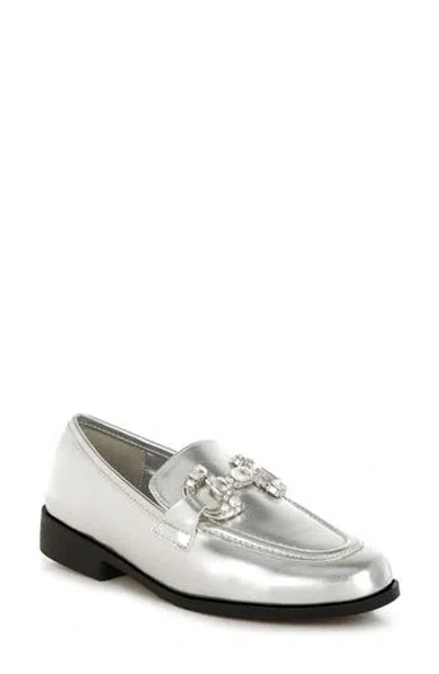 Rag & Co Dendron Bit Loafer In Silver