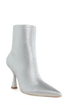 Rag & Co Women's Farnak Metallic Pointed Toe Ankle Boots In Silver In Silver