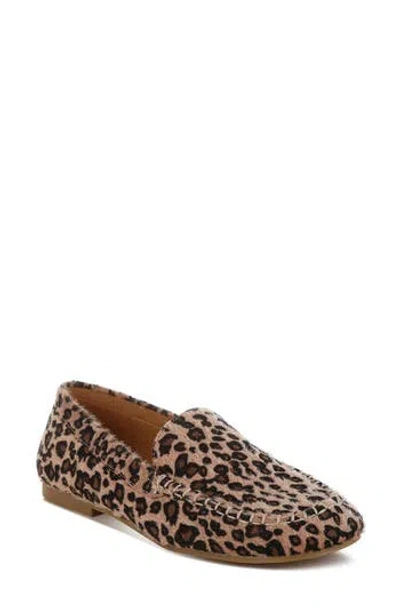 RAG & CO RAG & CO FAUX FUR LEOPARD PRINT LOAFER