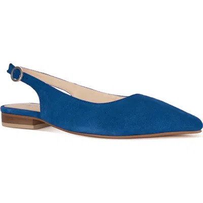 Rag & Co Hocane Slingback Flat In Blue