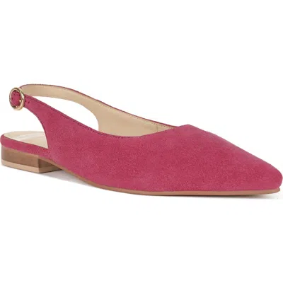 Rag & Co Women's Pink / Purple Hocane Real Suede Leather Slingback Sandals In Fuchsia In Pink/purple