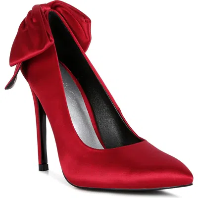 Rag & Co Hornet Bow Pump In Red