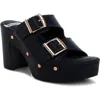 Rag & Co Kenna Double Buckle Strap Platform Sandal In Multi